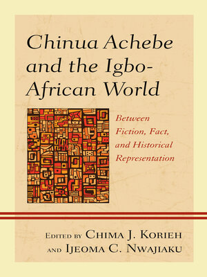 cover image of Chinua Achebe and the Igbo-African World